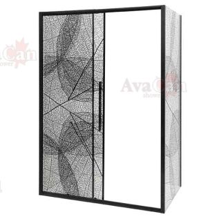 Душевой уголок AvaCan FB 160-180 + SB 100 чёрный